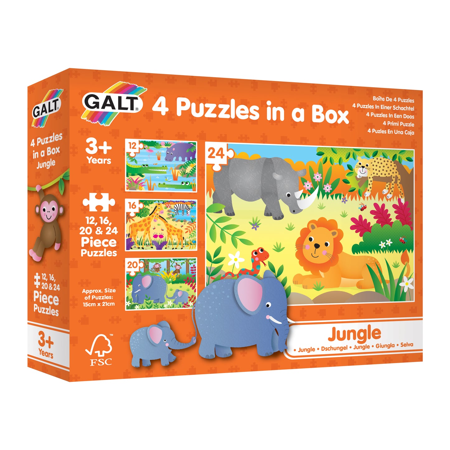 4 Puzzles in a Box - Jungle