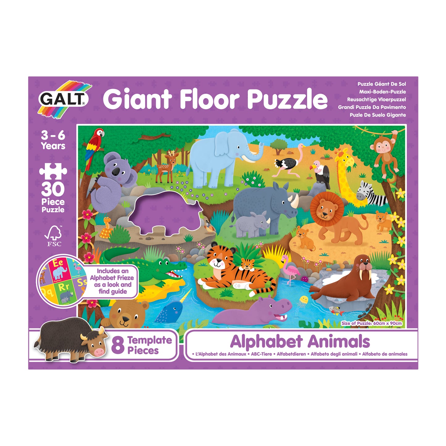 Giant Floor Puzzle: Alphabet Animals
