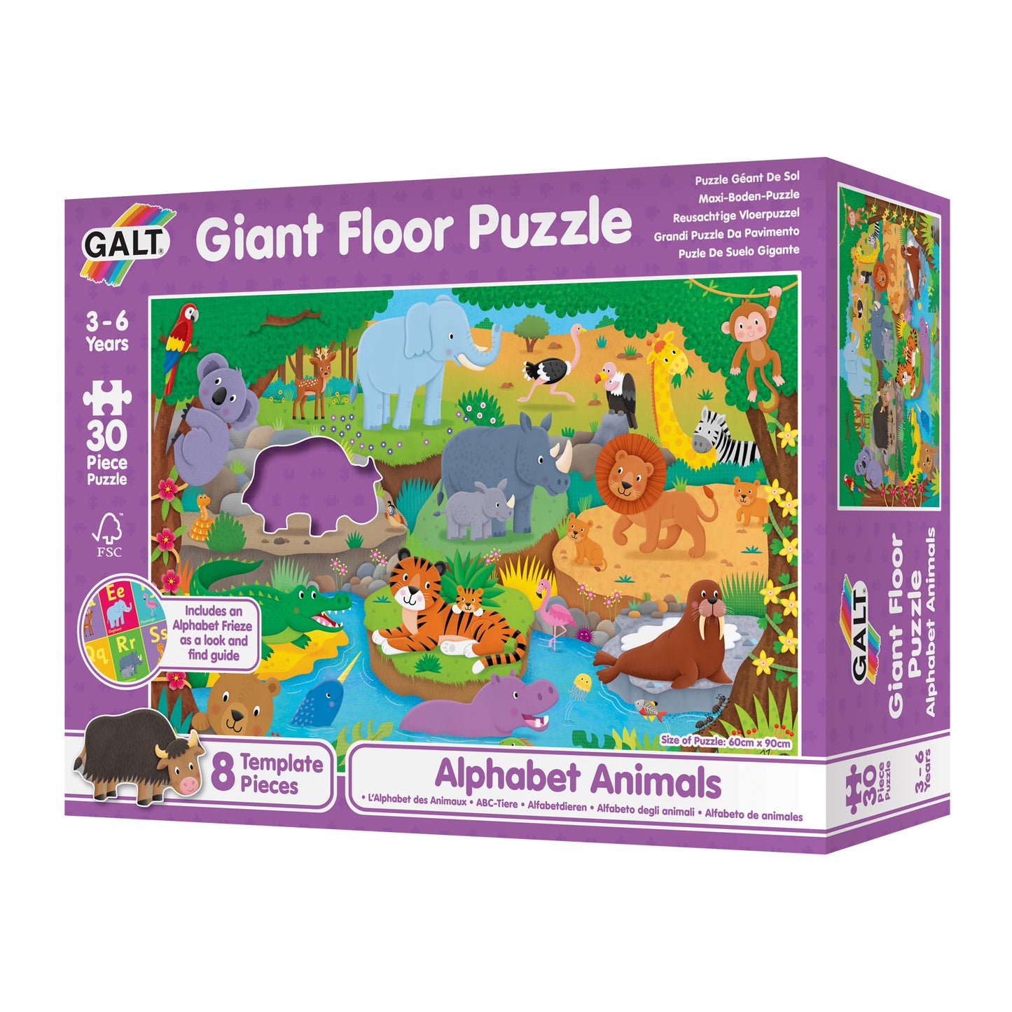 Giant Floor Puzzle: Alphabet Animals
