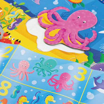 Giant Floor Puzzle: Counting Creatures
