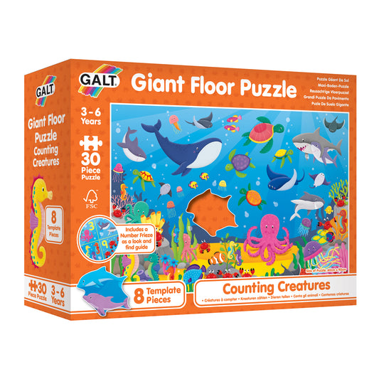 Giant Floor Puzzle: Counting Creatures