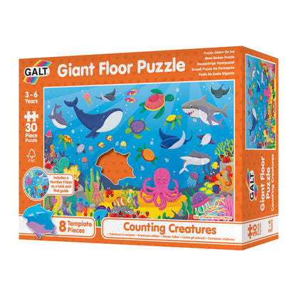 Giant Floor Puzzle: Counting Creatures