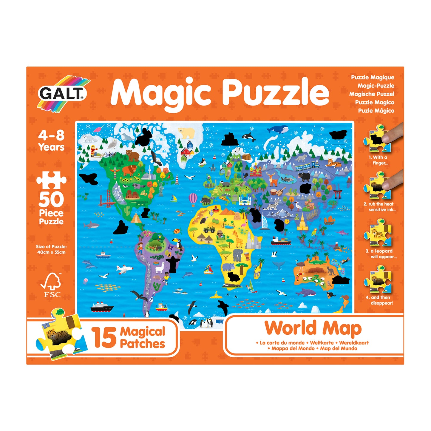 Magic Puzzle: World Map