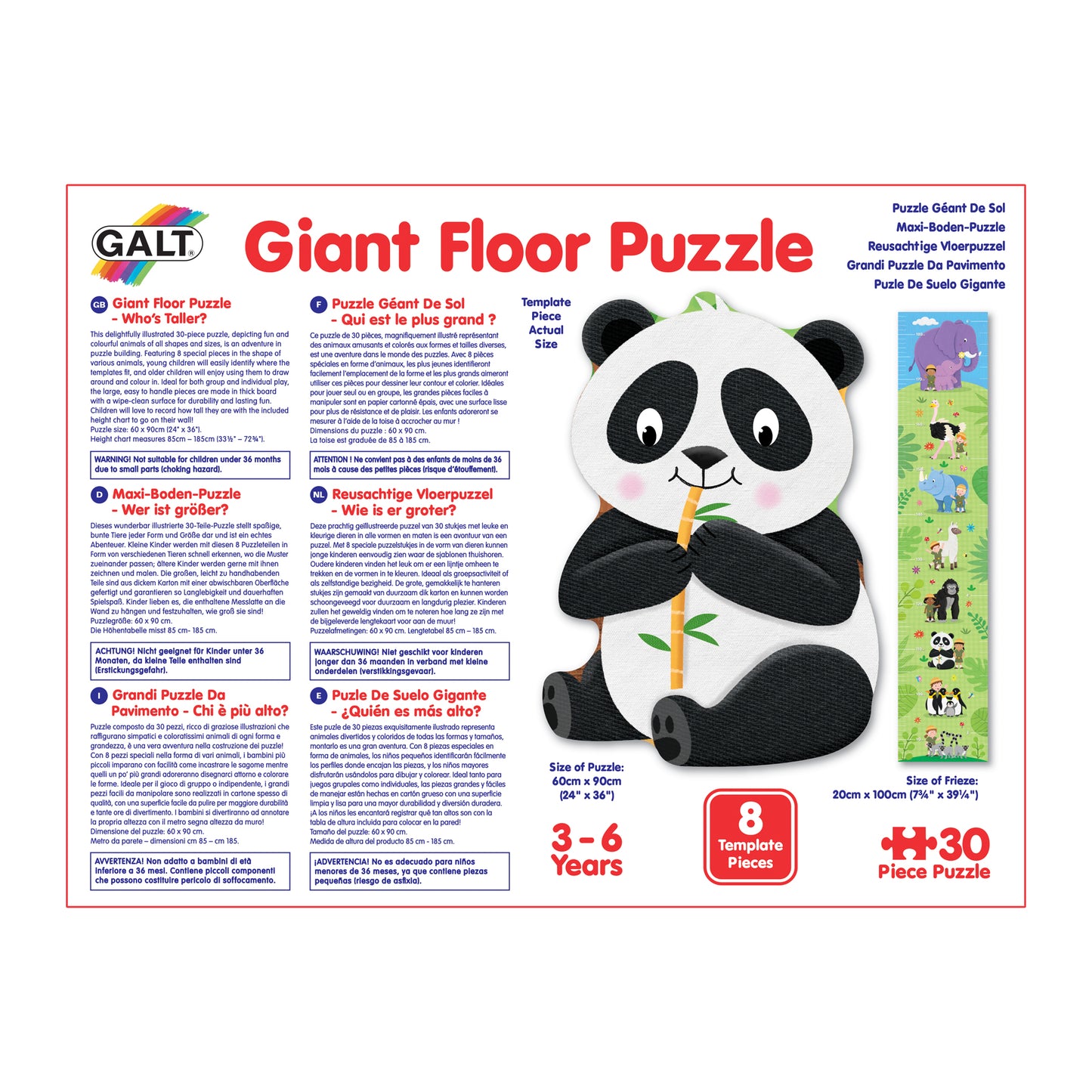 Giant Floor Puzzle: Who's Taller?