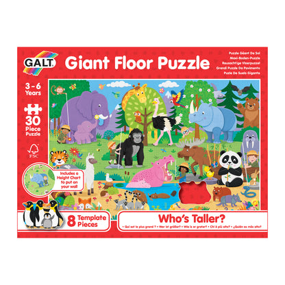 Giant Floor Puzzle: Who's Taller?
