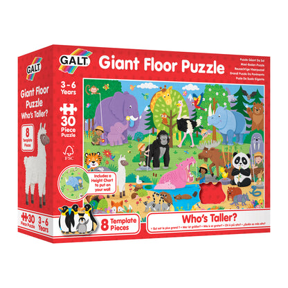 Giant Floor Puzzle: Who's Taller?
