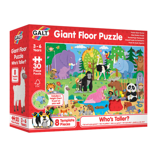 Giant Floor Puzzle: Who's Taller?