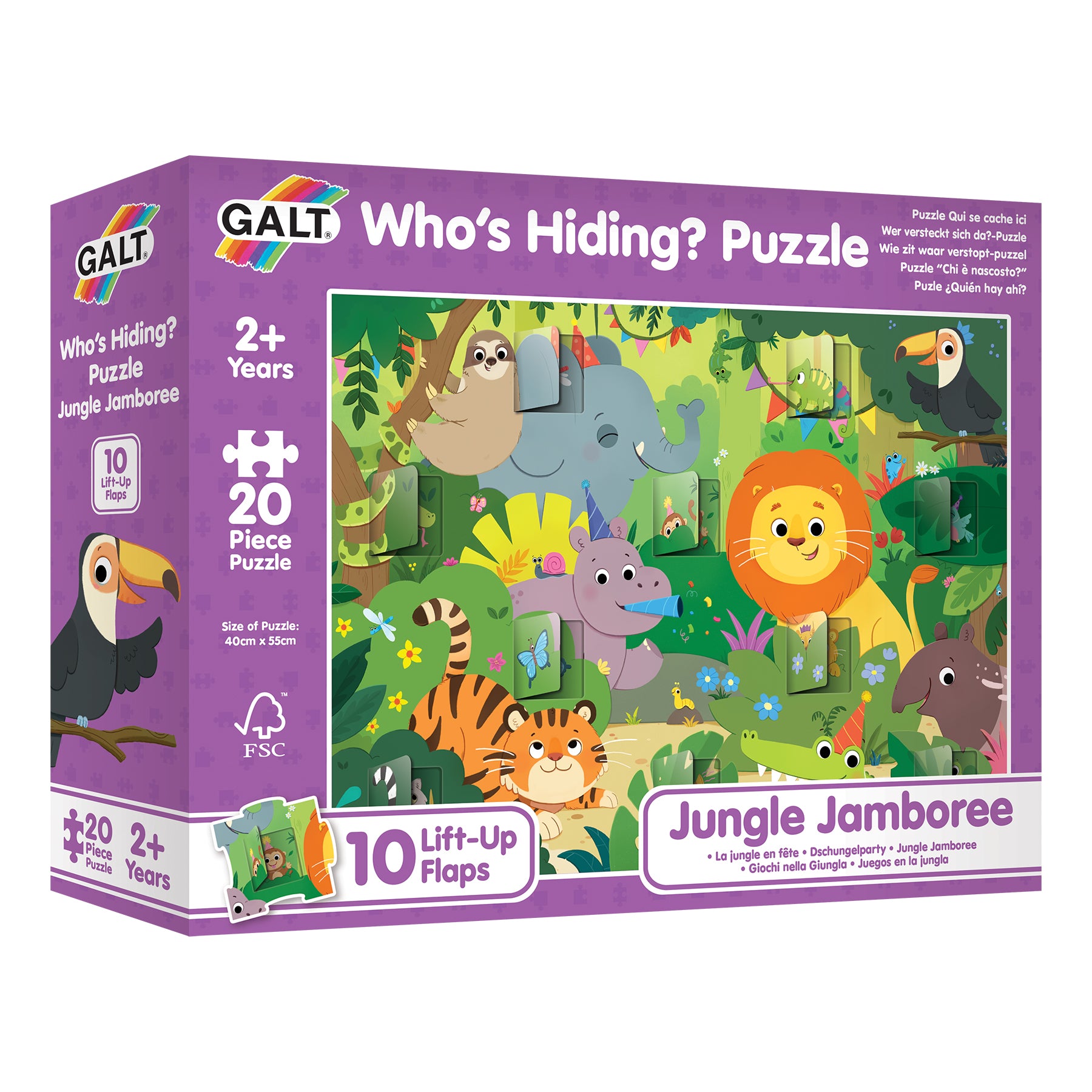 Who's Hiding? Puzzle: Jungle Jamboree