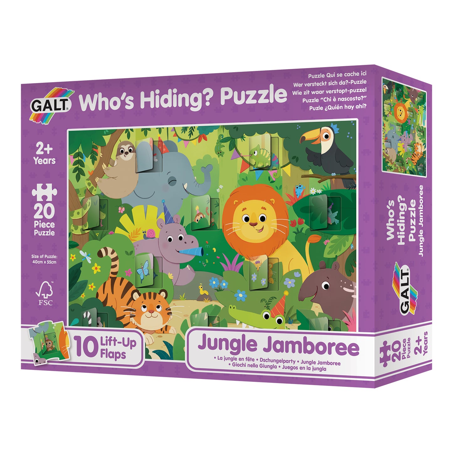 Who's Hiding? Puzzle: Jungle Jamboree