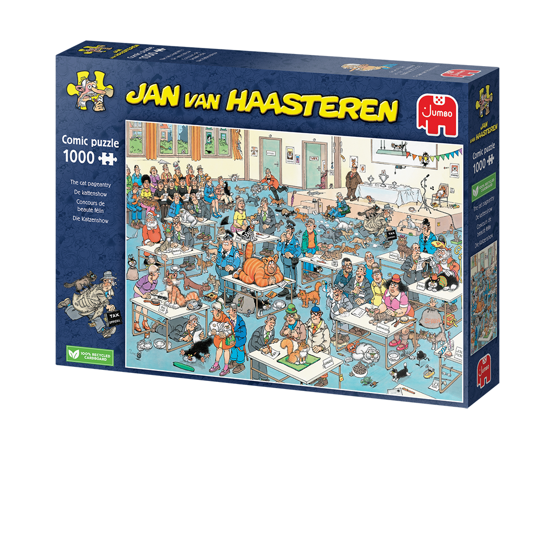 MISTER CARTOON PUZZLES BUNDLE SET パズルセット Jan van Haasteren - The cat pageantry (1000 pieces) - Jumboplay.com