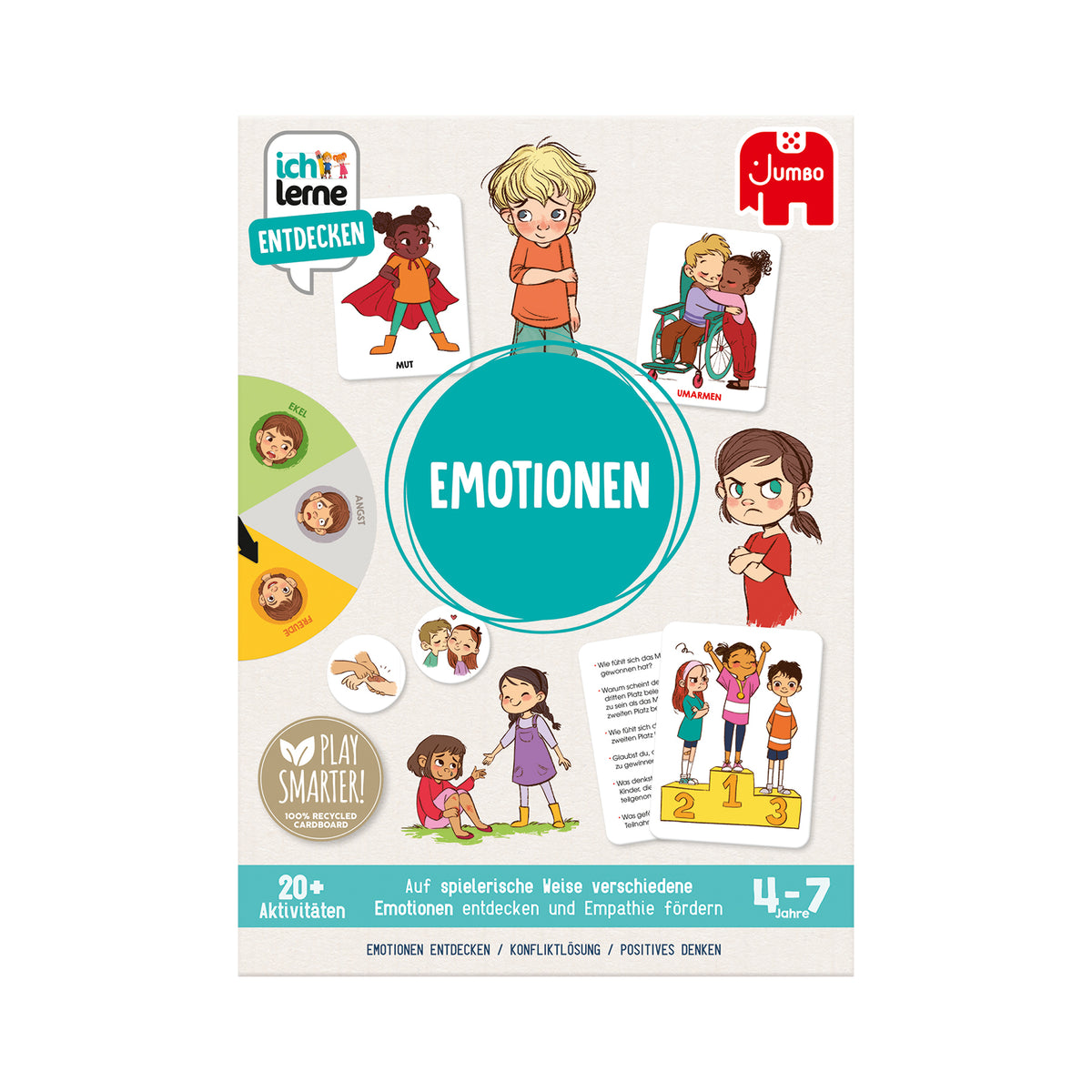Jumbo – Ich Lerne Entdecken – Farbproben – Emotions-Spiel – Mit 120 Kugeln, Spiegel & Drehscheibe – Ab 3 Jahren – Niederländische Version Jumbo – Ich Lerne Entdecken – Farbproben – Emotions-Spiel – Mit 120 Kugeln, Spiegel & Drehscheibe – Ab 3 Jahren – Niederländische Version