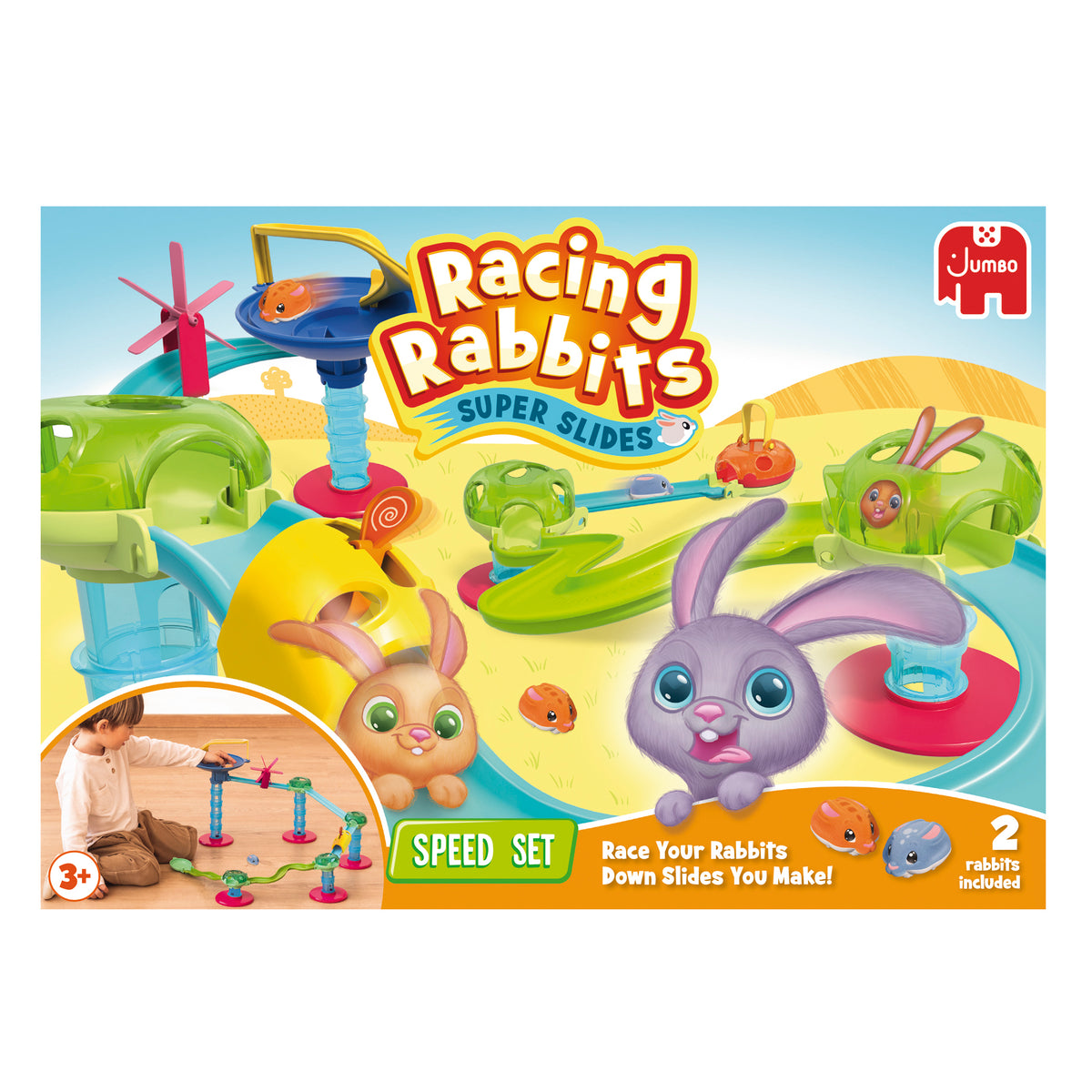 Bunny Rabbit Racer Book Racing Rabbits - Speed Set - Jumboplay.com