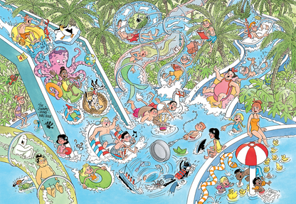 Jan van Haasteren Junior 22 - Waterglijbaan gekte (360 stukjes)