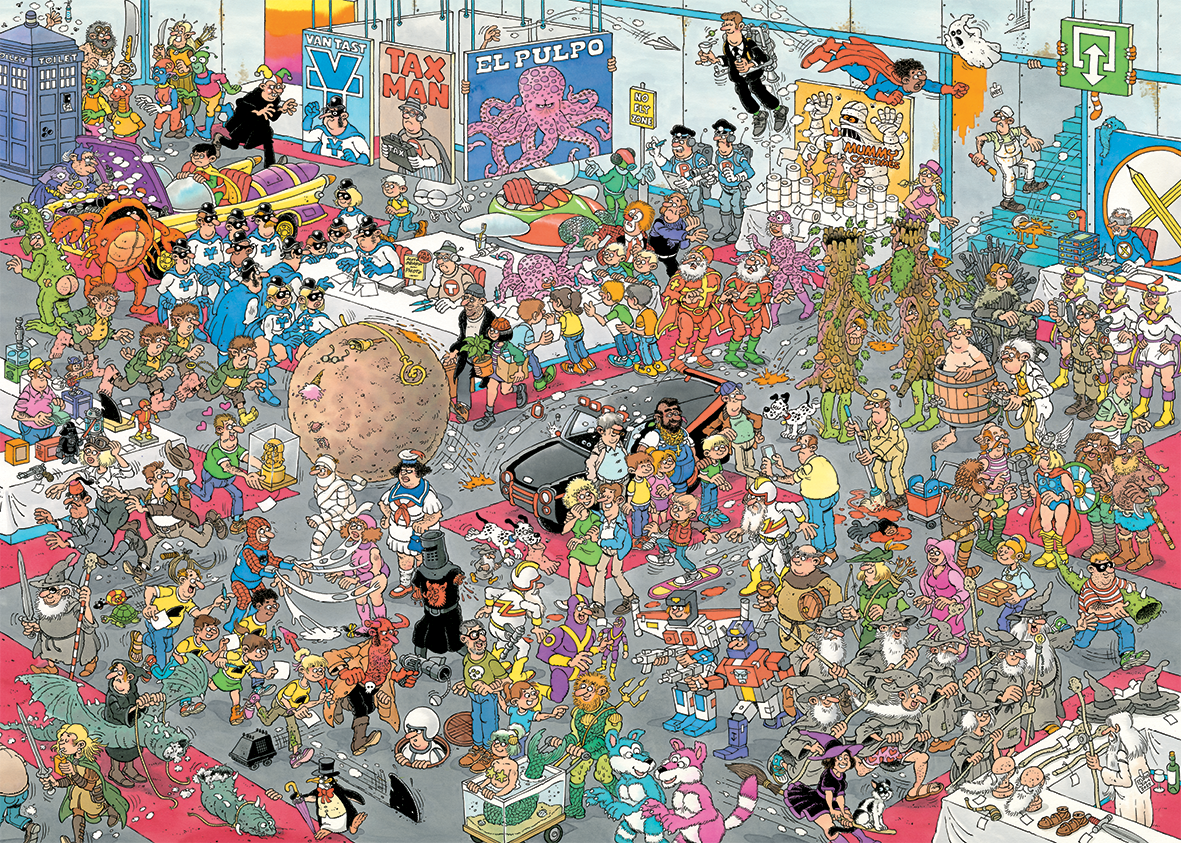 Jan van Haasteren - Geef ons de ruimte & Net als in de film (2x1000 stukjes)