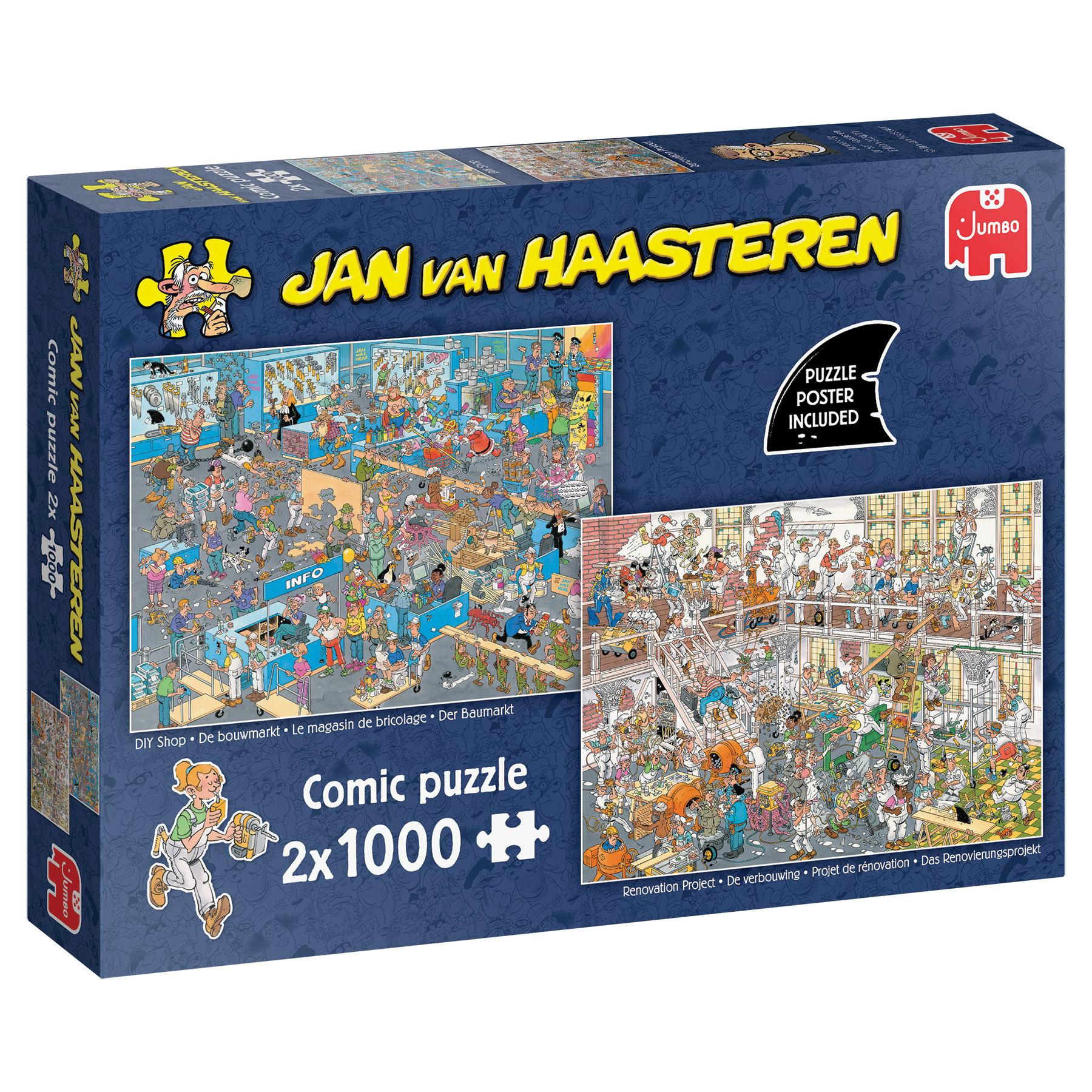 Jumbo 2 Puzzles - Jan Van Haasteren - Le Magasin de Bricolage pas cher Jumbo 2 Puzzles - Jan Van Haasteren - Le Magasin de Bricolage pas cher
