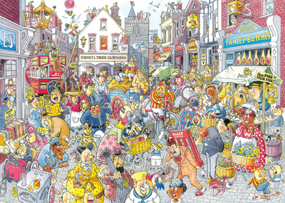 Wasgij Retro Destiny 10 - High Street Hassle! (1000 pieces)