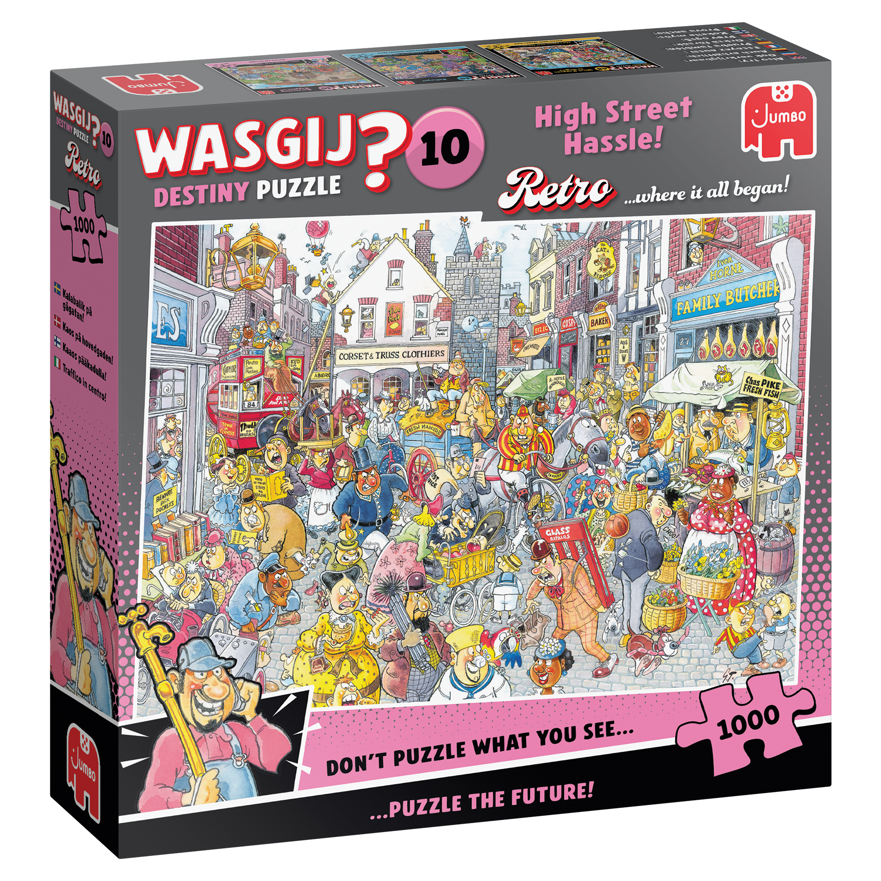 Wasgij Retro Destiny 10 - High Street Hassle! (1000 pieces)