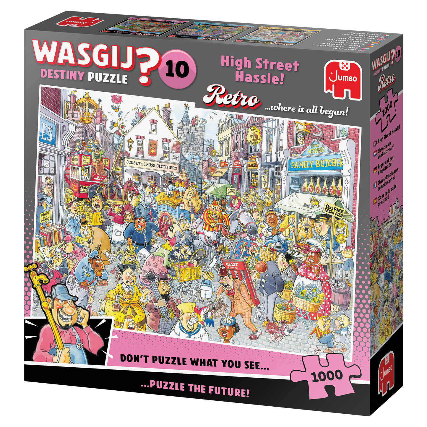 Wasgij Retro Destiny 10 - High Street Hassle! (1000 pieces)