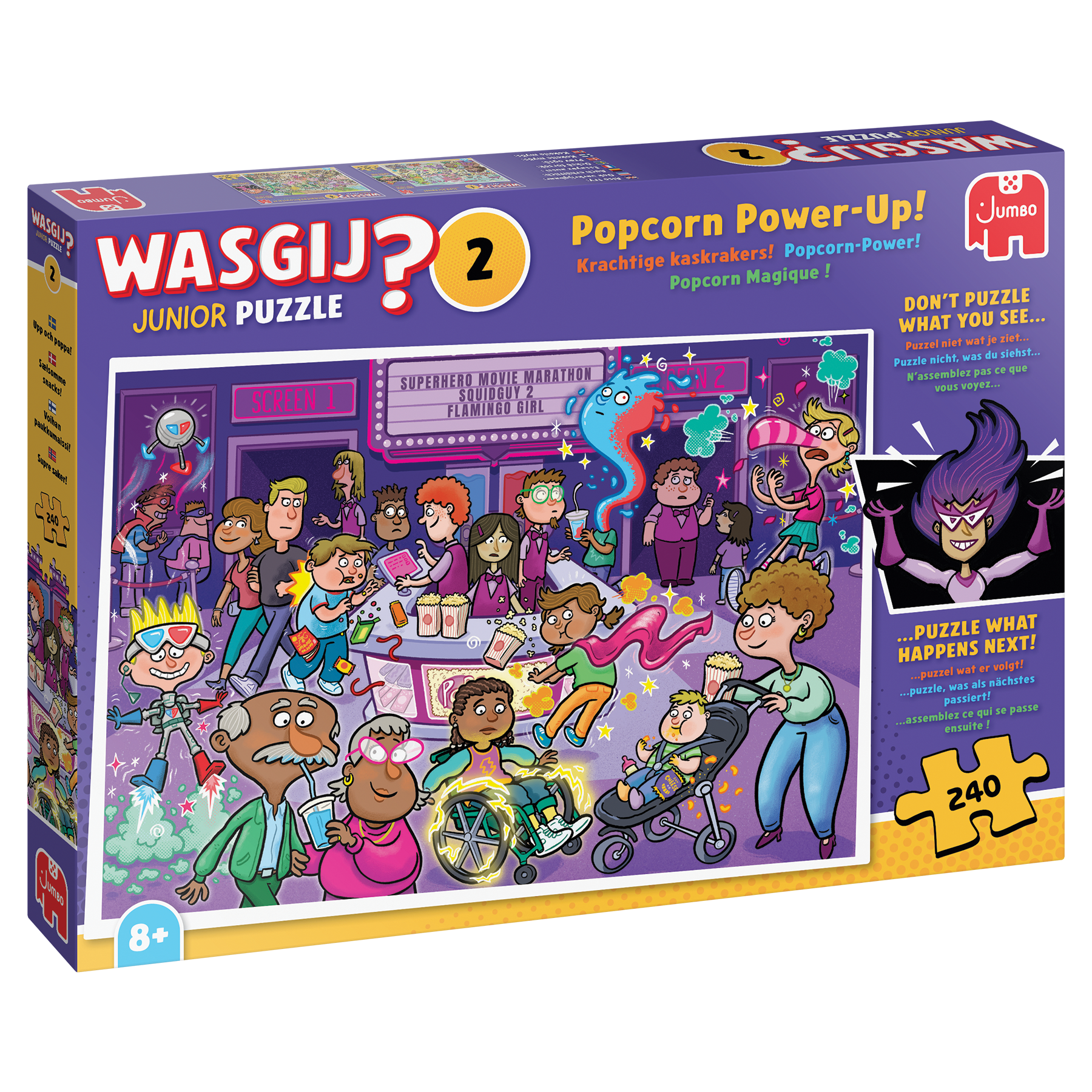 Wasgij Junior 2 - Popcorn Power-Up! (240 pieces)