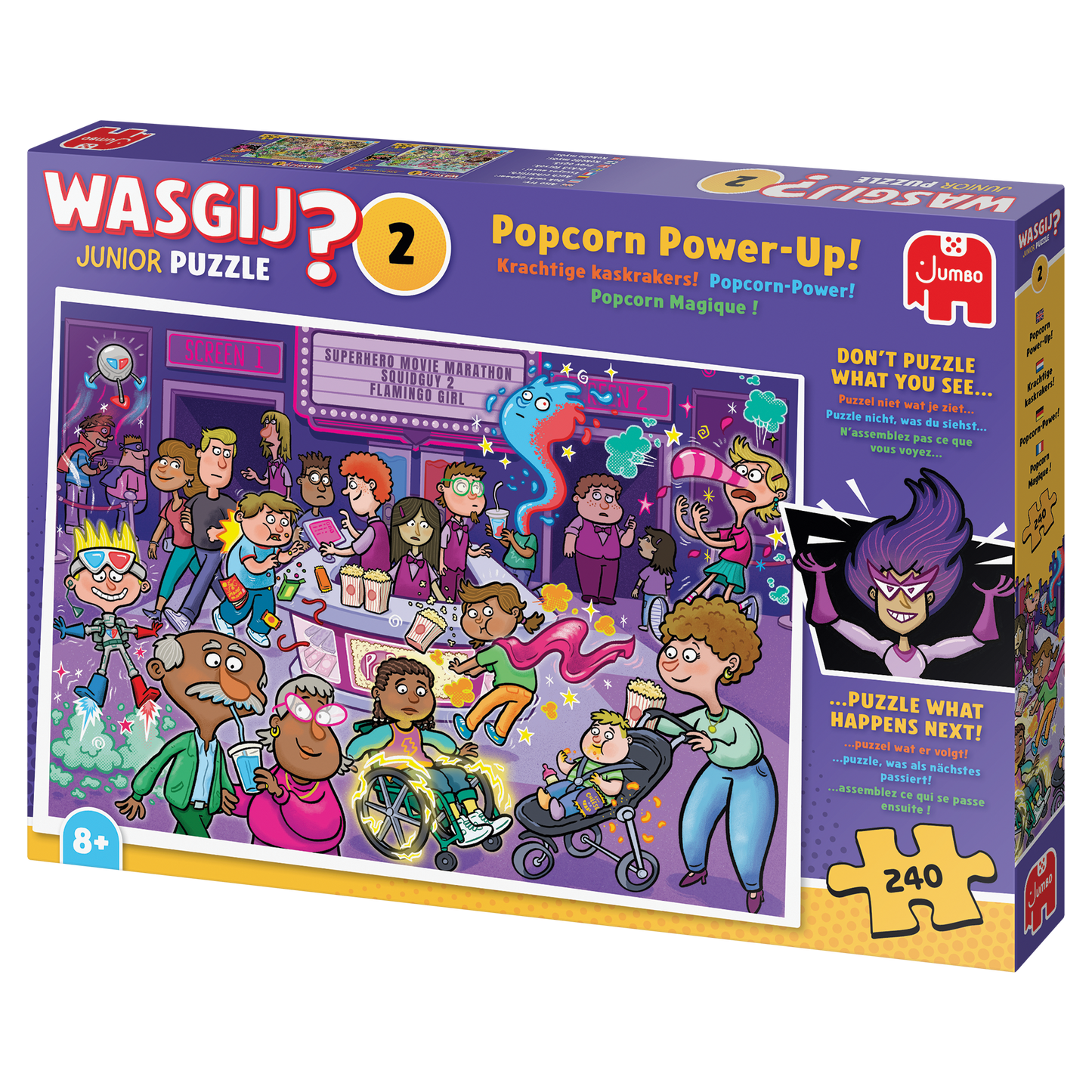 Wasgij Junior 2 - Popcorn Power-Up! (240 pieces)