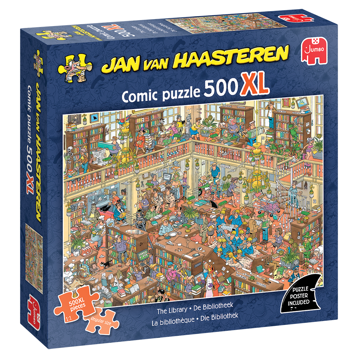 Jan van Haasteren 500XL - De bibliotheek (500 stukjes)