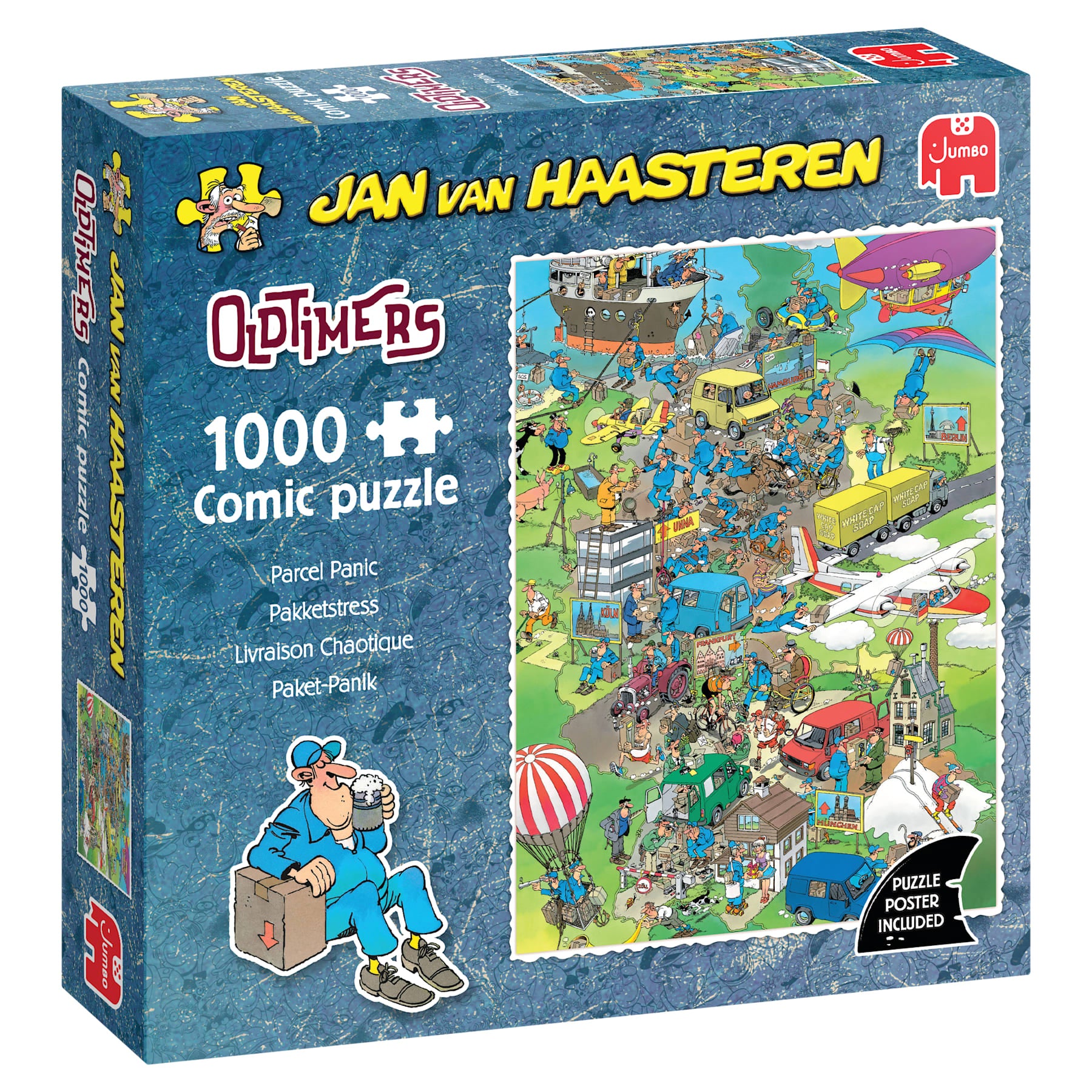 Jan van Haasteren Oldtimer - Paket-Panik (1000 Teile)
