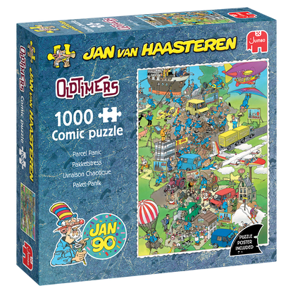Jan van Haasteren Oldtimer - Pakketstress (1000 stukjes)