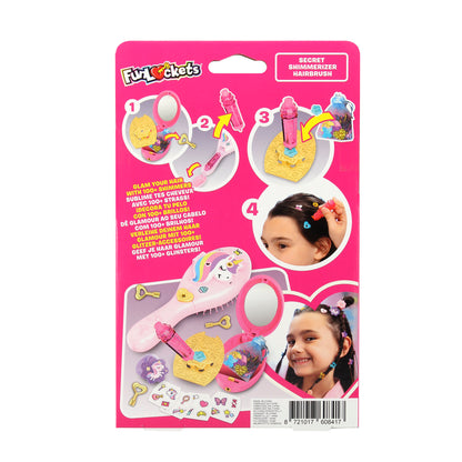 Funlockets - Ma Brosse à Cheveux Secrète avec Strass