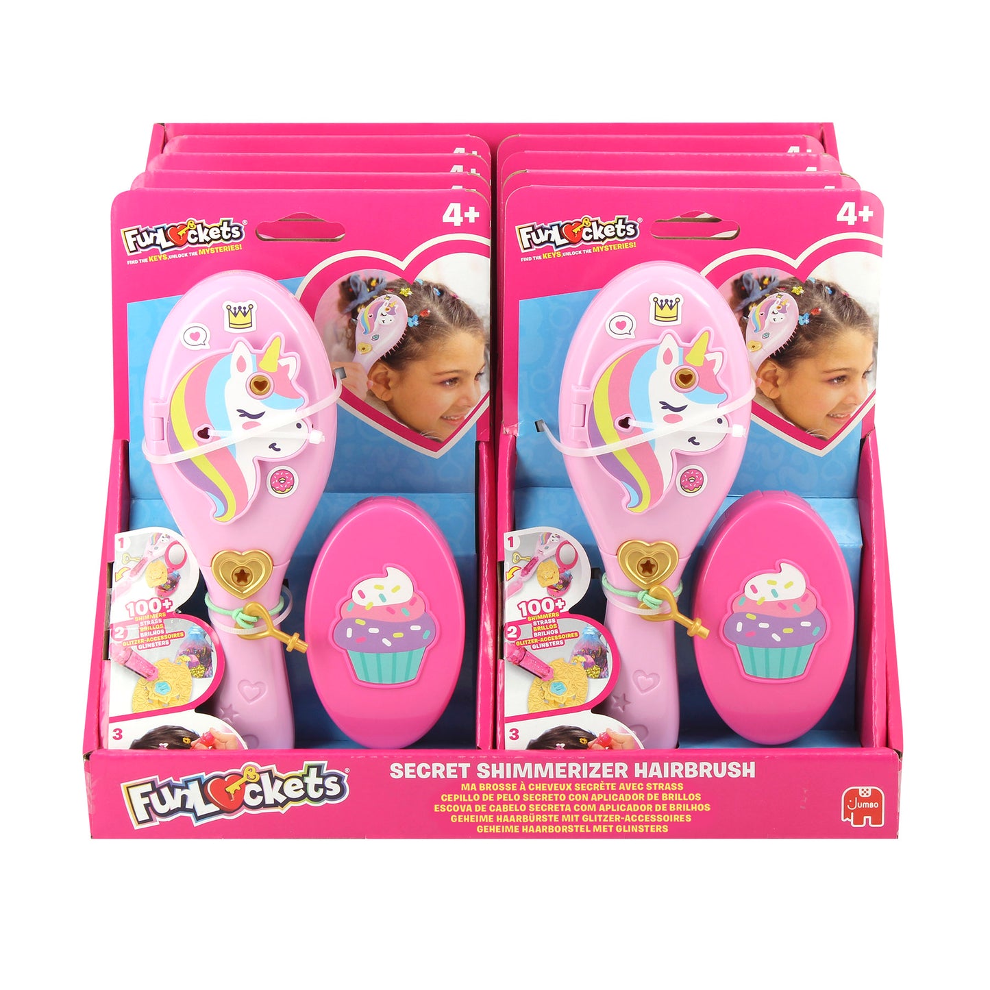 Funlockets - Ma Brosse à Cheveux Secrète avec Strass