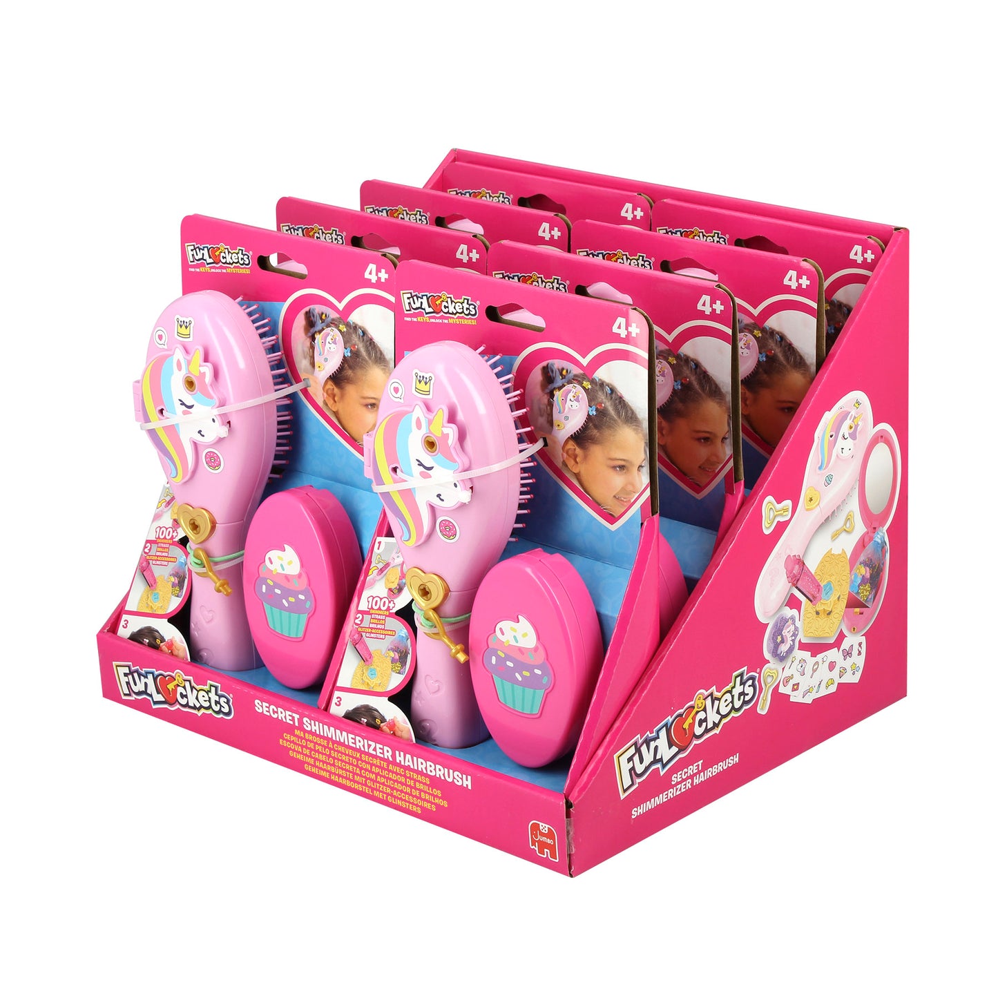 Funlockets - Ma Brosse à Cheveux Secrète avec Strass