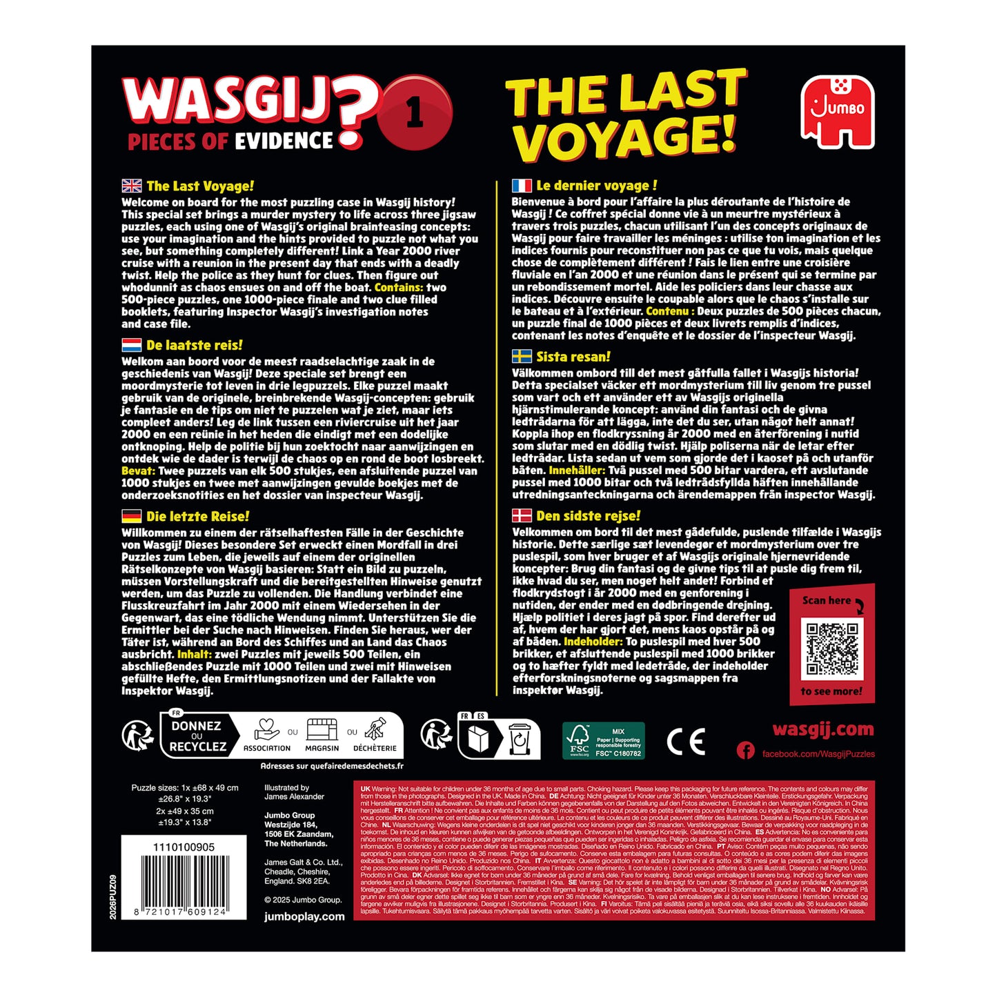 Wasgij Pieces of Evidence 1 - The Last Voyage!