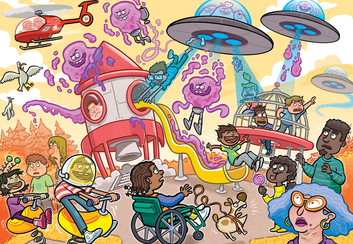 Wasgij Junior 4 - Die Invasion der Aliens! (240 Teile)