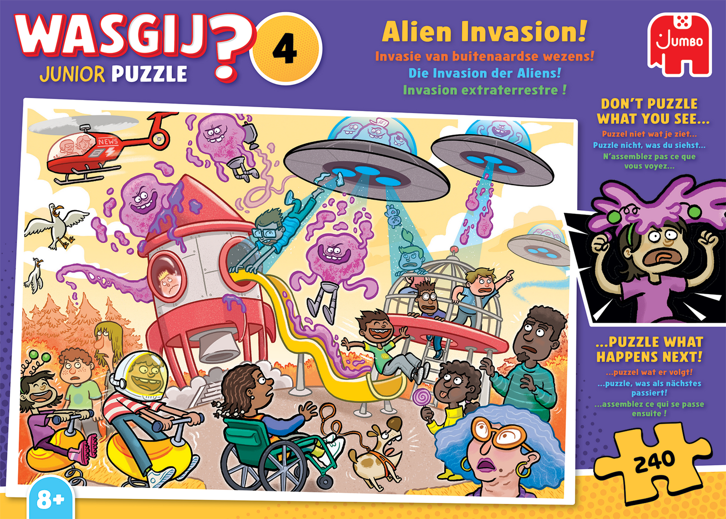 Wasgij Junior 4 - Die Invasion der Aliens! (240 Teile)