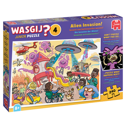 Wasgij Junior 4 - Invasie van buitenaardse wezens! (240 stukjes)