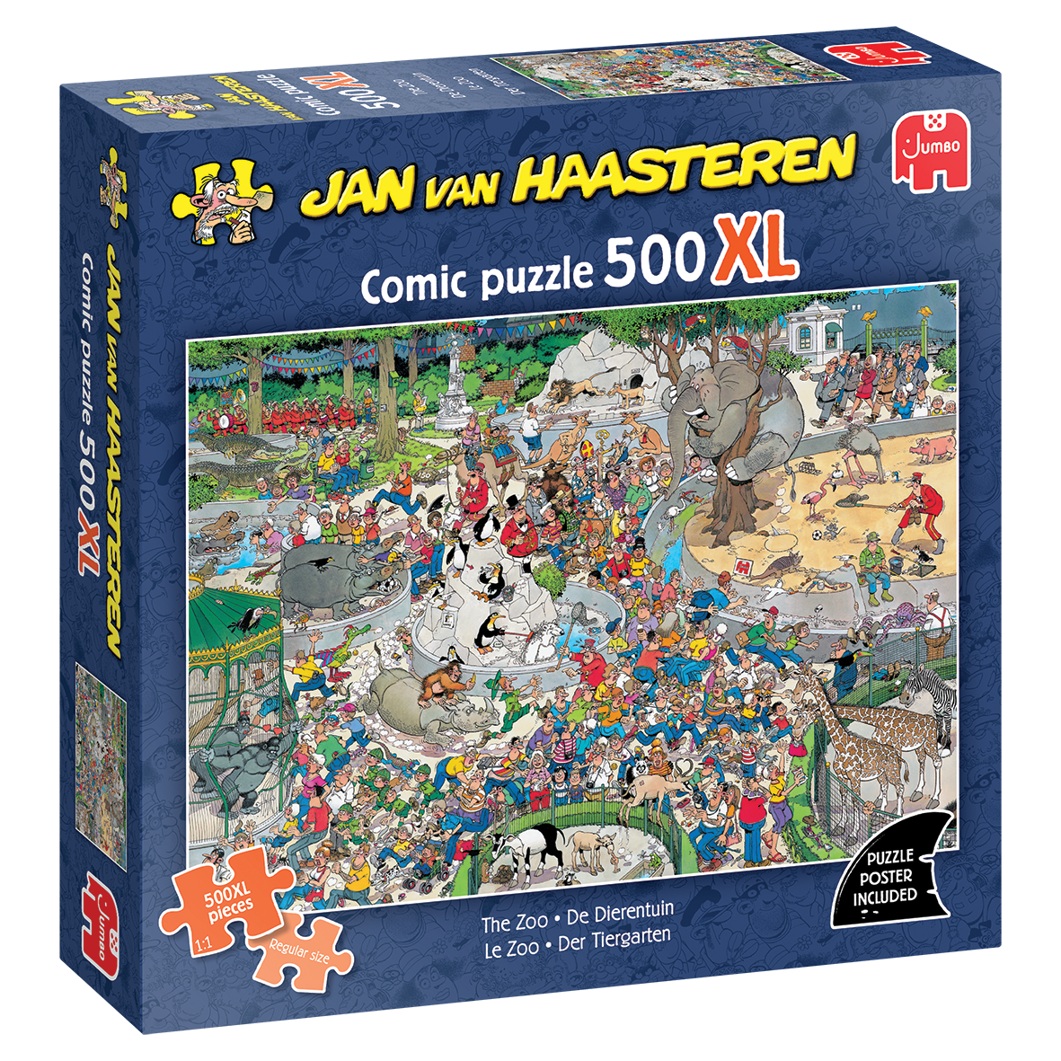 Jan van Haasteren 500XL - De dierentuin (500 stukjes)