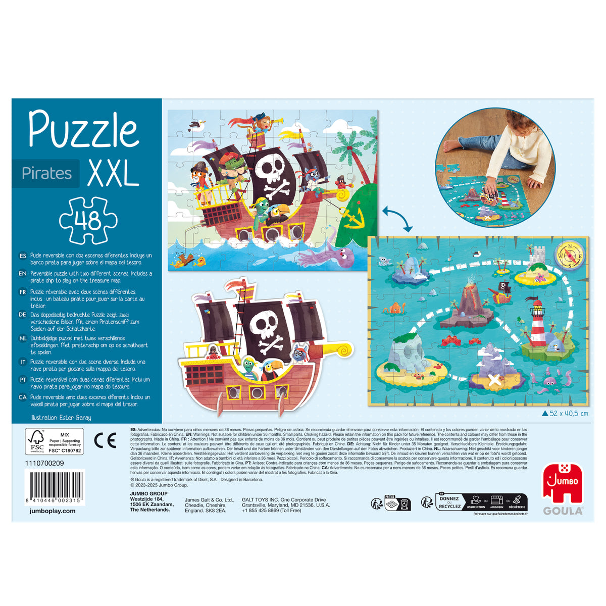 Goula - XXL Puzzle Piraten