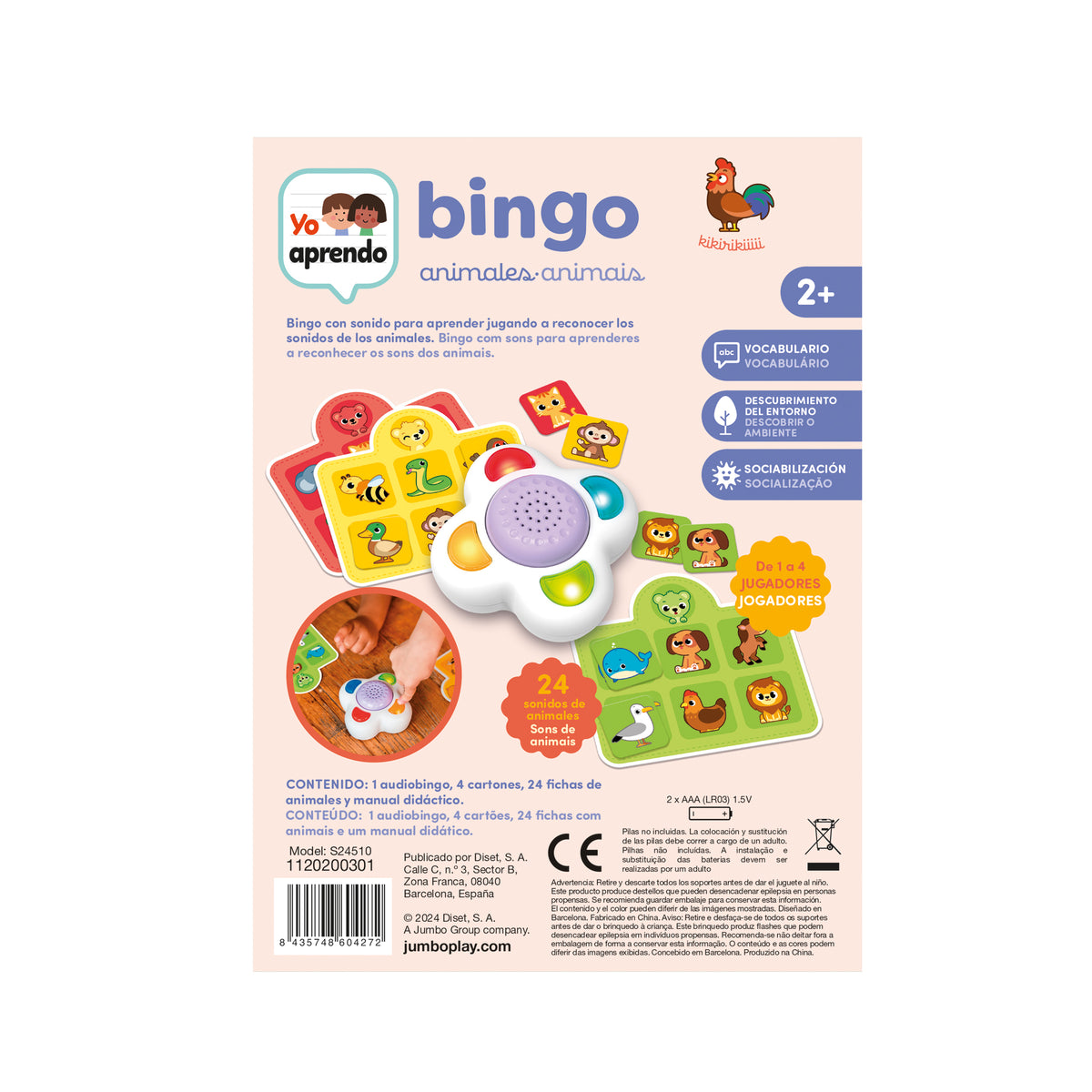 Train Éducatif Animaux, Jouet Éducatif pour Enfants 6m+ Bam Bam Train Éducatif Animaux, Jouet Éducatif pour Enfants 6m+ Bam Bam