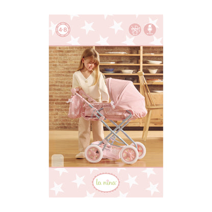 La Nina - Cuco con ruedas grande Carlota Pink