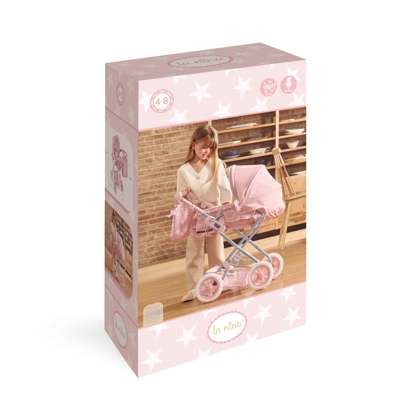 La Nina - Cuco con ruedas grande Carlota Pink