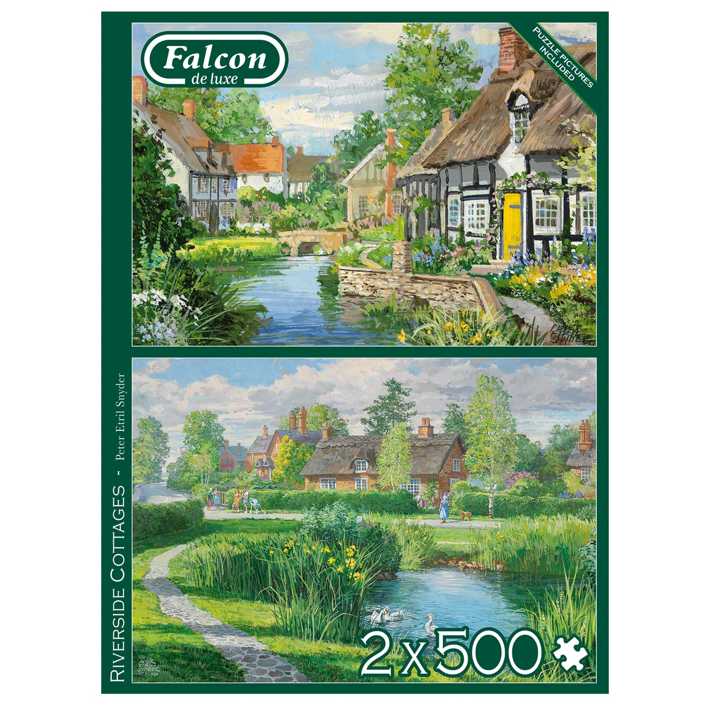 Falcon - Riverside Cottages (2x500 pieces) - product image - Jumboplay.com