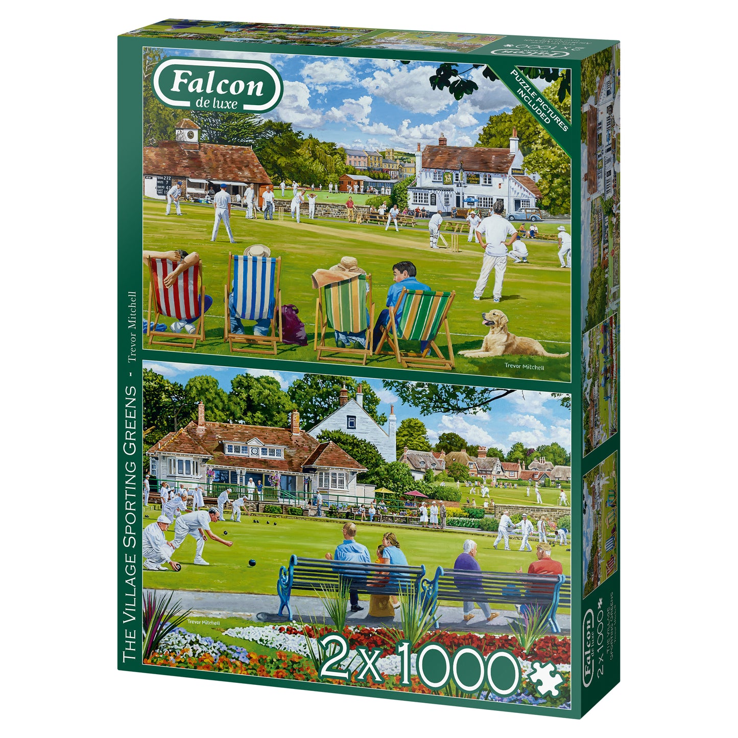 Falcon - The Village Sporting Greens (2x1000 pieces) - product image - Jumboplay.com