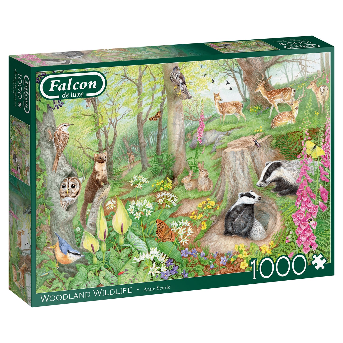Falcon - Woodland Wildlife (1000 pieces) - product image - Jumboplay.com