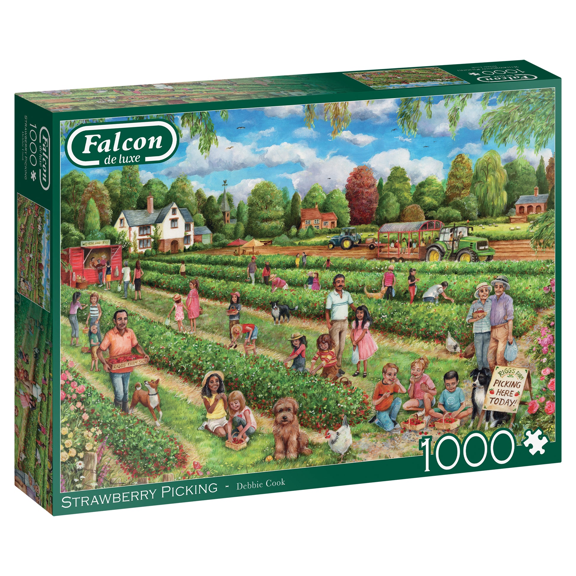 Falcon - Strawberry Picking (1000 pieces) - product image - Jumboplay.com