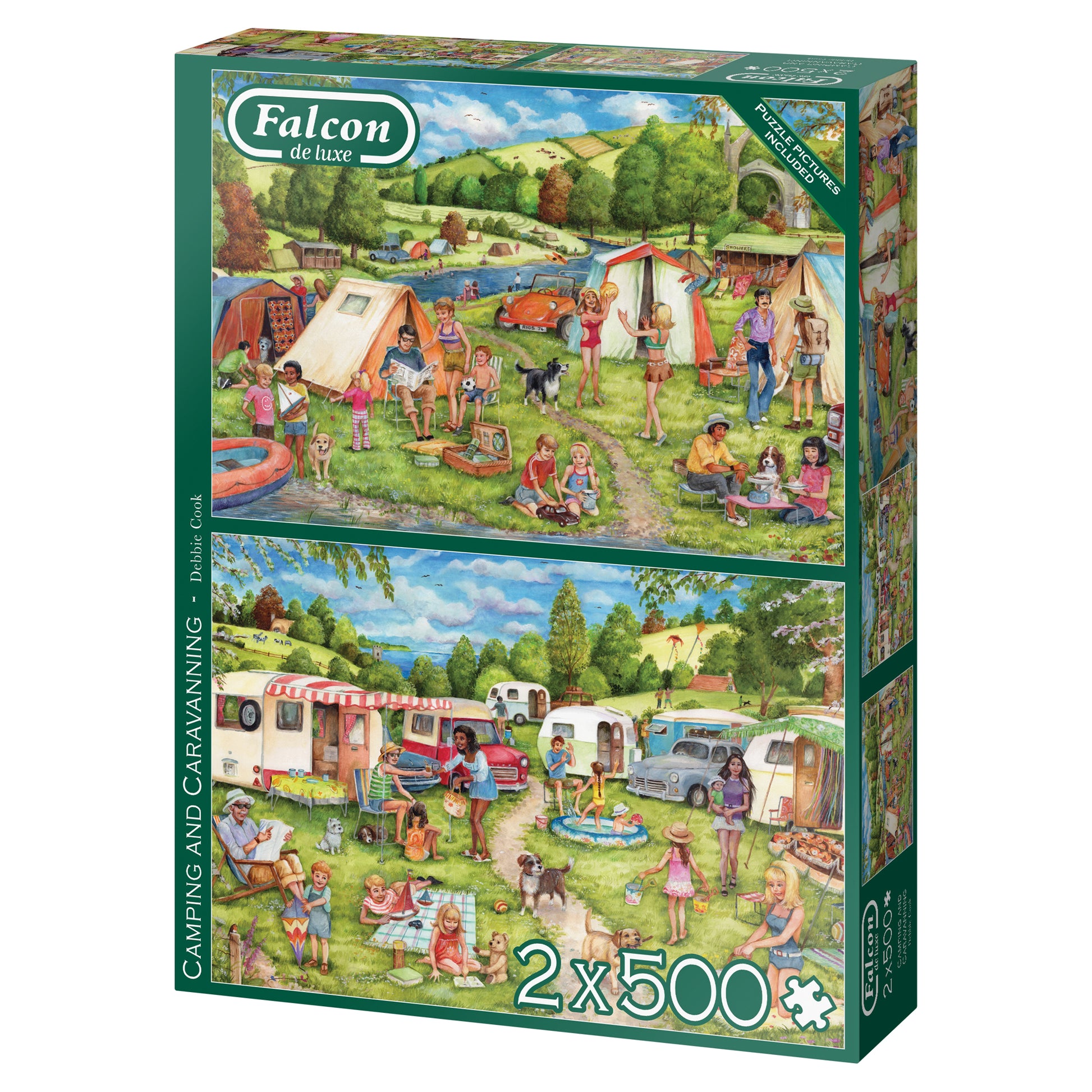Falcon - Camping and Caravanning (2x500 pieces) - product image - Jumboplay.com