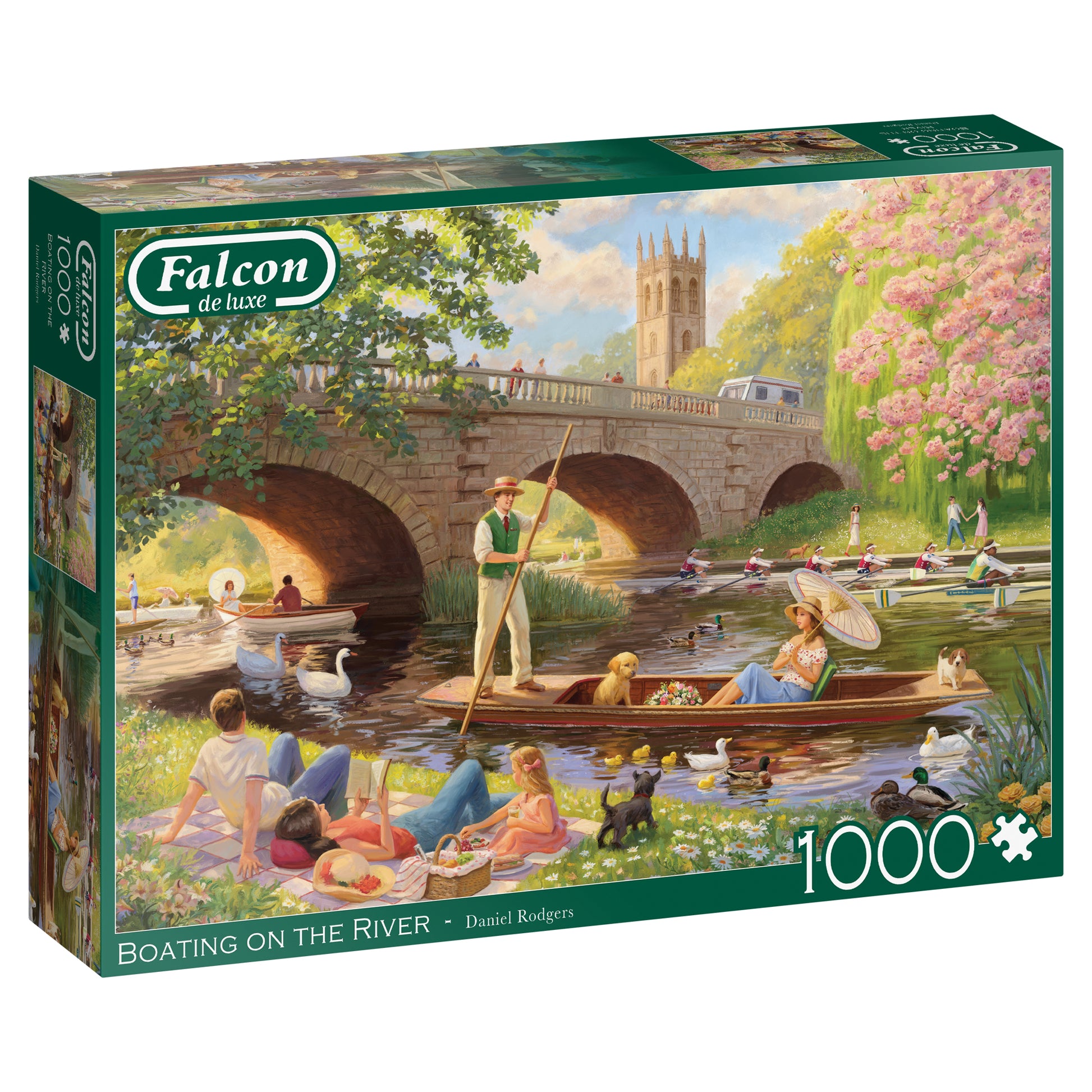 Falcon Boating on the River 1000pcs - product image - Jumboplay.com