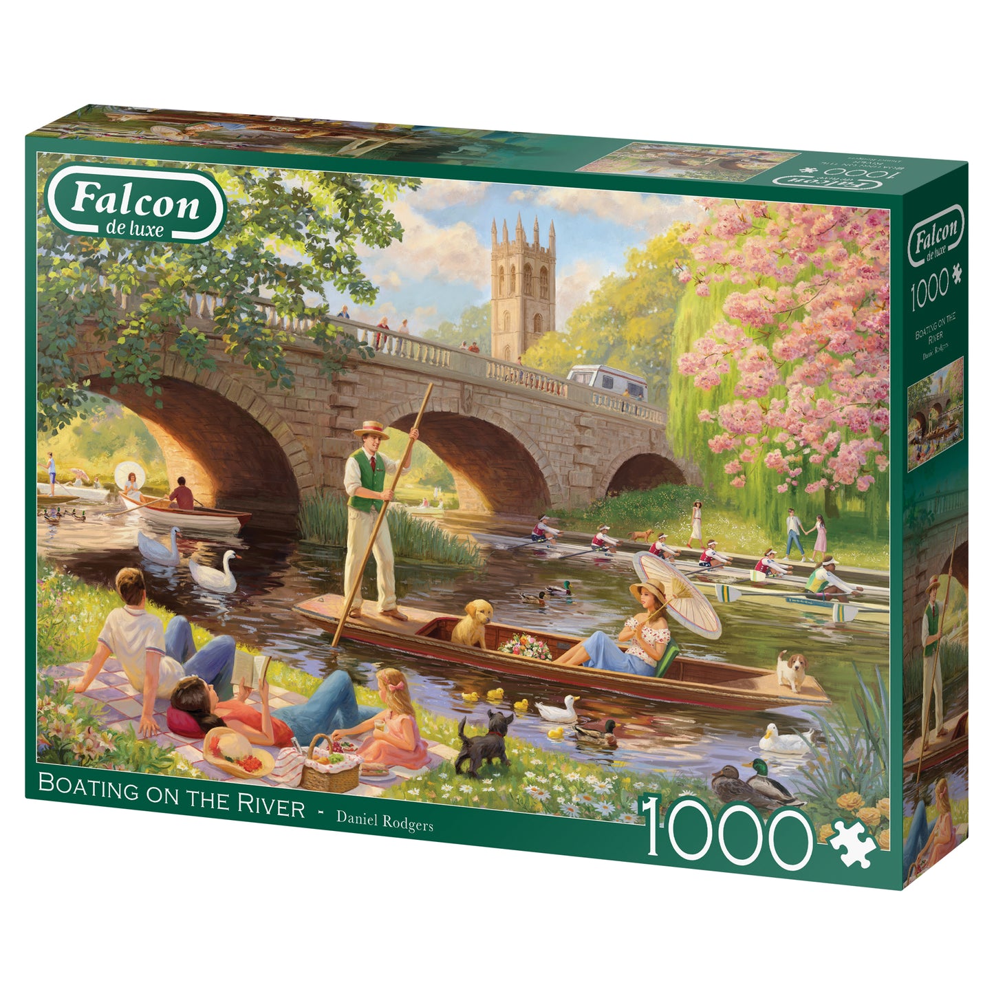 Falcon Boating on the River 1000pcs - product image - Jumboplay.com