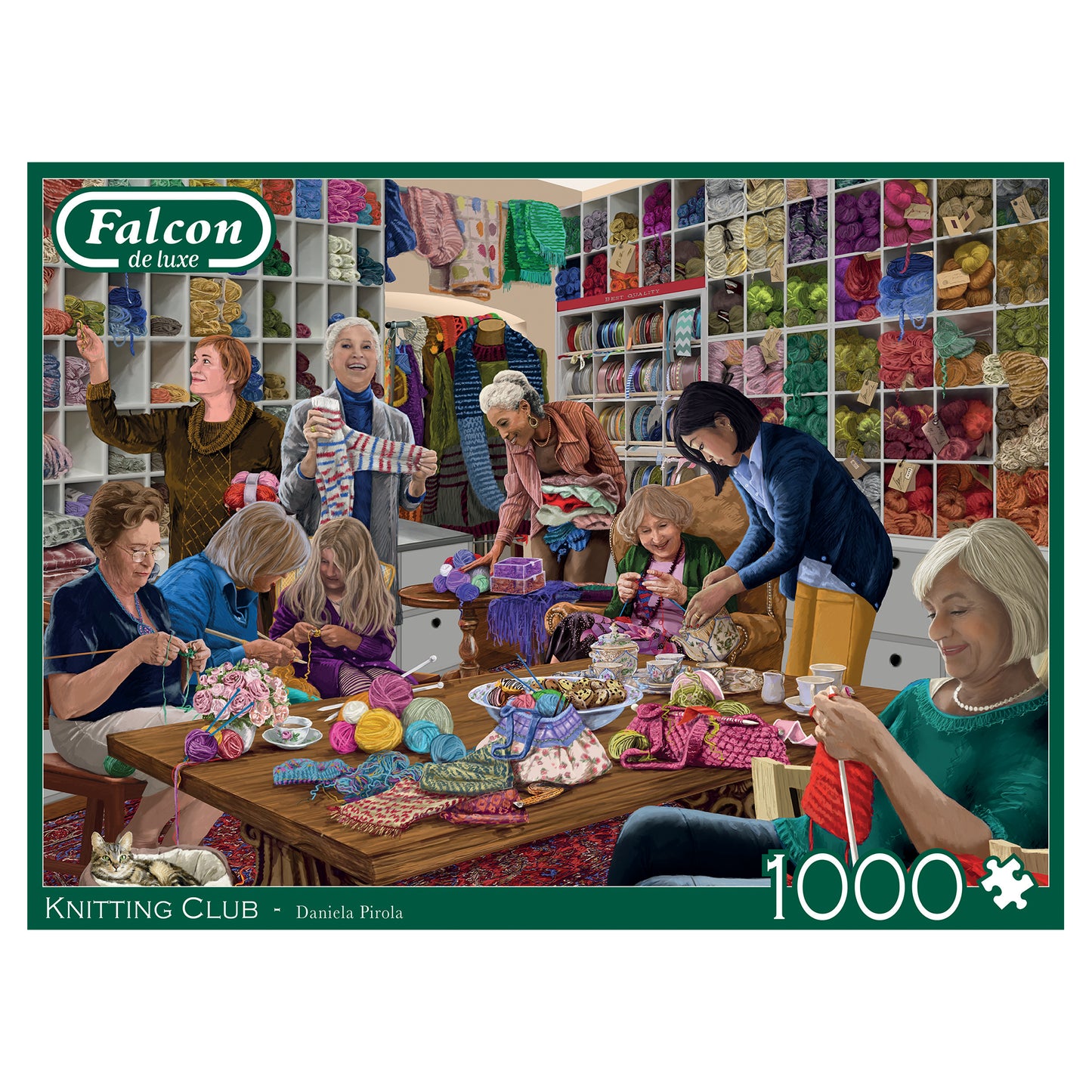Falcon - The Knitting Club (1000 pieces) - product image - Jumboplay.com