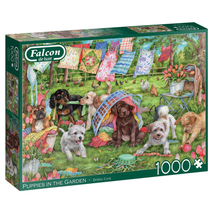 Falcon Puppies in the Garden 1000pcs - product image - Jumboplay.com