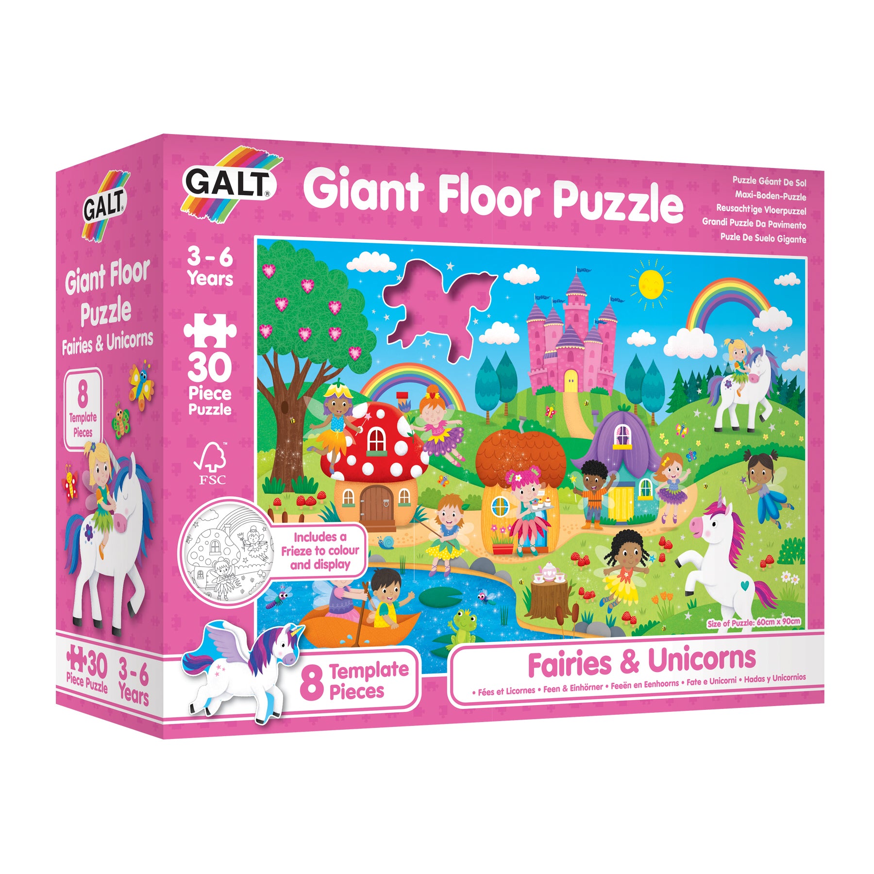 Giant Floor Puzzle: Fairies & Unicorns