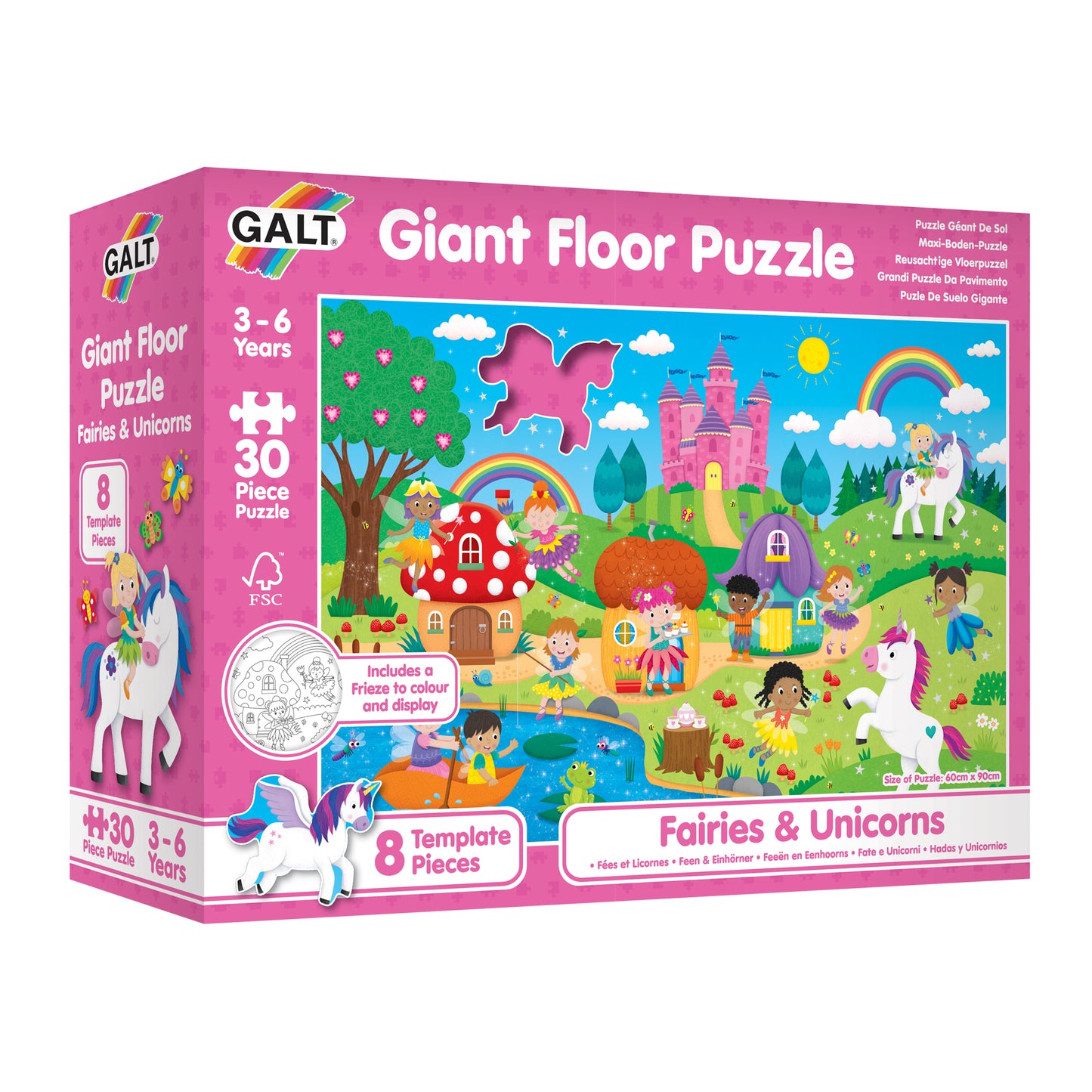 Giant Floor Puzzle: Fairies & Unicorns
